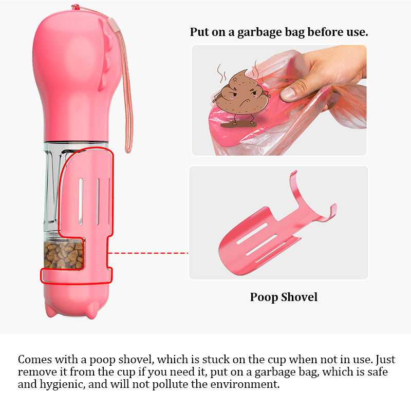 HydroPaw 4-In-1 Pet Water Bottle